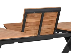 Alu Ausziehtisch Fortis Teakholz 180/240x100cm