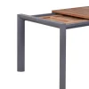 Alu Ausziehtisch Oriental Teak 160/220x92cm graphit