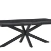 Alu Gartentisch ausziehbar Sierra 200/260x100cm dark sintered stone