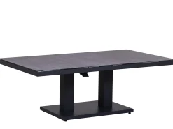 Alu Glas-Keramik Lift-Tisch Black Pearl 130x75cm