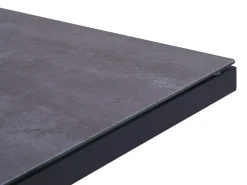 Alu Glas-Keramik Lift-Tisch Black Pearl 130x75cm