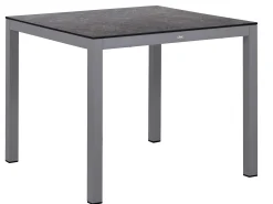 Alu HPL Gartentisch Serie Melago graphit