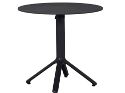 Alu HPL Klapptisch Nemo Ø80cm anthrazit Slate-Effekt