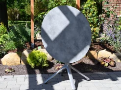 Alu HPL Klapptisch Nemo Ø80cm graphit Beton-Effekt