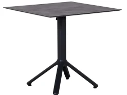Alu HPL Klapptisch Nemo 80x80cm anthrazit Beton-Effekt
