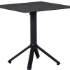 Alu HPL Klapptisch Nemo 80x80cm anthrazit Slate-Effekt