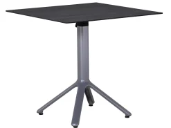 Alu HPL Klapptisch Nemo 80x80cm graphit Slate-Effekt