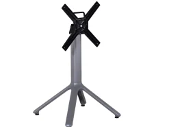 Alu HPL Klapptisch Nemo 80x80cm graphit Slate-Effekt