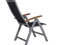 Alu Klappsessel Oriental Teak graphit|anthrazit