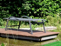 Alu Komfort Sonnenliege Karon anthrazit|dark-grey