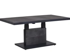 Alu Lift-Tisch Newport 140x85cm Keramik dark-stone