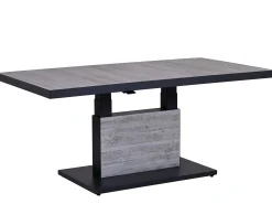 Alu Lift-Tisch Newport 160x90cm Keramik light-stone
