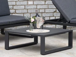 Alu Loungetisch Ventura anthrazit 80x80cm