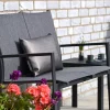 Aluminium Gartenbank Leona 2-Sitzer anthrazit|dark-smoke