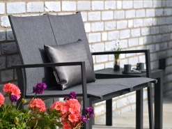 Aluminium Gartenbank Leona 2-Sitzer anthrazit|dark-smoke