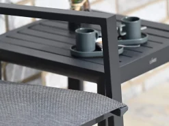 Aluminium Gartenbank Leona 2-Sitzer anthrazit|dark-smoke