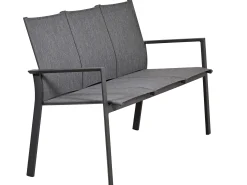Aluminium Gartenbank Leona 3-Sitzer anthrazit|dark-smoke