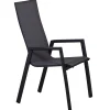 Aluminium Gartenstuhl Hartford hoch anthrazit|taupegrey