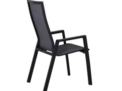 Aluminium Gartenstuhl Hartford hoch anthrazit|taupegrey