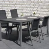 Aluminium Gartenstuhl Hartford hoch graphit|silbergrau