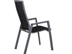 Aluminium Gartenstuhl Hartford hoch graphit|silbergrau
