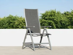Aluminium Klappsessel Ascanio graphit|dark-smoke
