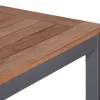 Aluminium Teakholz Gartentisch Serie Melago graphit