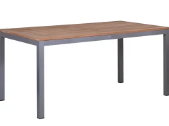 Aluminium Teakholz Gartentisch Serie Melago graphit