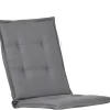 Alu Mittellehner Auflage Lunexa grau Vario 106/111x48cm