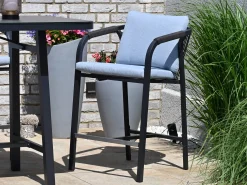 Alu Rope Barhocker Royal Orchid