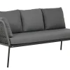 Alu Rope Dining Lounge Recamiere Ancona Armlehne links