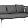 Alu Rope Dining Lounge Recamiere Ancona Armlehne rechts