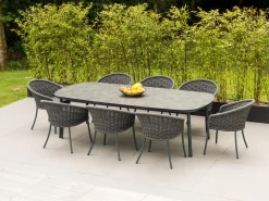Alu Rope Dining Sessel Cordial grey Kissen Sunbrella® Storm