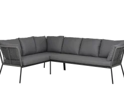 Alu Rope Eck Dining Loungeset Ancona rechts verlängert