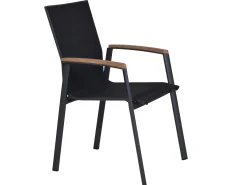 Alu Stapelsessel Oriental Teak anthrazit|anthrazit