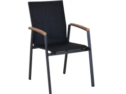 Alu Stapelsessel Oriental Teak anthrazit|anthrazit