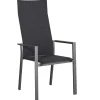 Alu Stapelsessel Trivento Highback graphit|dark-smoke