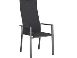 Alu Stapelsessel Trivento Highback graphit|dark-smoke