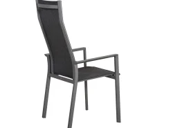 Alu Stapelsessel Trivento Highback graphit|dark-smoke