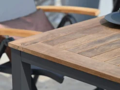 Alu-Teak Ausziehtisch Bellano 240/310x100cm anthrazit