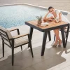 Alu-Teak Dining-Tisch Regency 90x90cm