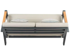 Alu-Teak Loungemöbel Regency Loungesofa 2-Sitzer