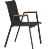 Alu Teak Stapelsessel Mandarin II anthrazit|anthrazit