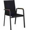 Alu Teak Stapelsessel Santa Fe anthrazit|anthrazit