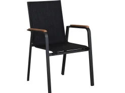 Alu Teak Stapelsessel Santa Fe anthrazit|anthrazit