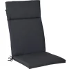 Alutex Hochlehner Auflage Mirado Outdoorstoff silbergrau 120x50x4cm