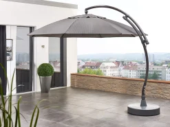 Ampelschirm Easy Sun Premium Ø375cm anthrazit grau