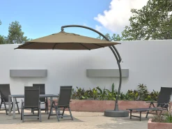 Ampelschirm Easy Sun Premium 300x300cm anthrazit taupe