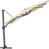 Ampelschirm Easy Swing Alu schwarz matt 300x300cm natur