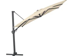 Ampelschirm Easy Swing Alu schwarz matt 300x300cm natur